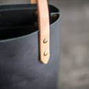 Personalized Leather Zipper Closure Tote Bag