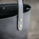Personalized Leather Zipper Closure Tote Bag