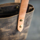 Personalized Leather Zipper Closure Tote Bag