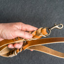 Braided Dog Leash - Personalized Leather Dog Leash