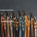 Braided Dog Leash - Personalized Leather Dog Leash