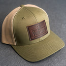 Leather Patch Trucker Style Hats