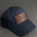 Leather Patch Unstructured Style Hat - Oklahoma Stamp