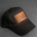 Leather Patch Unstructured Style Hat - Oklahoma Stamp