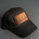 Leather Patch Unstructured Style Hat - Pine Ridgeline Stamp