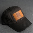Leather Patch Unstructured Style Hat - Arizona Stamp