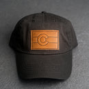 Leather Patch Unstructured Style Hat - Colorado Flag Stamp
