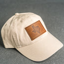 Leather Patch Unstructured Style Hat - Texas Stamp