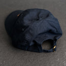 Leather Patch Unstructured Style Hat - Circle Patch - Floral Stamp