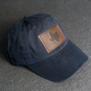 Leather Patch Unstructured Style Hat - Texas Stamp