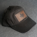 Leather Patch Unstructured Style Hat - Texas Stamp