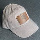 Leather Patch Unstructured Style Hat - Nevada Stamp