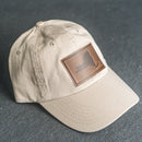 Leather Patch Unstructured Style Hat - New York Stamp
