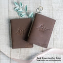 His Vows and Her Vows Personalized Leather Wedding Vow Books Personalized with Name and/or Date