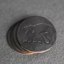 Dragon Symbol Leather Coasters - Individual or Set of 4