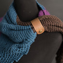 Personalized Leather Shawl Cuff