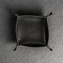 Personalized Leather Valet Tray - Square