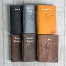 Personalized Leather Vow Book